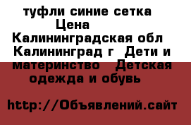 туфли синие сетка › Цена ­ 200 - Калининградская обл., Калининград г. Дети и материнство » Детская одежда и обувь   